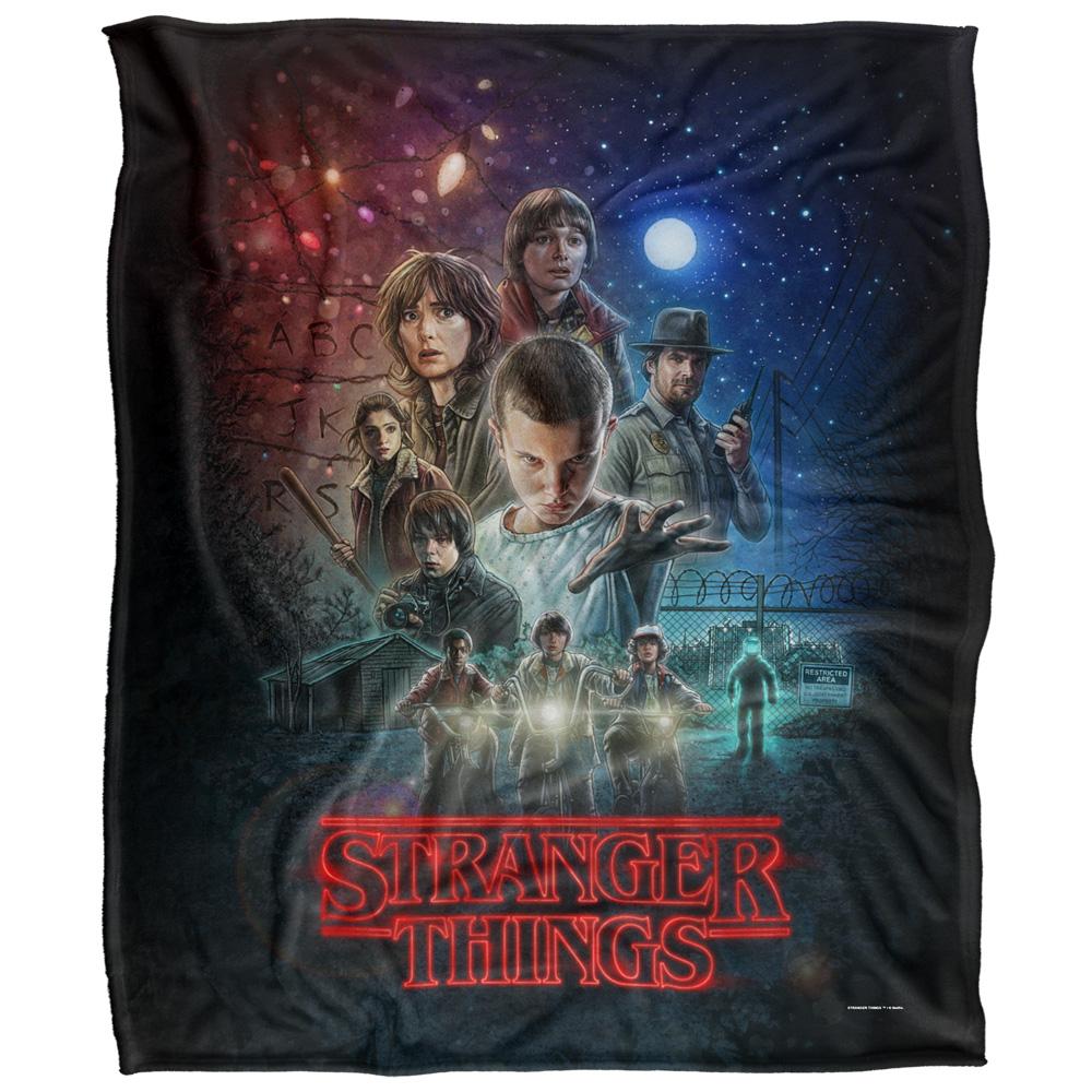 Multicoloured - Front - Stranger Things Poster Blanket