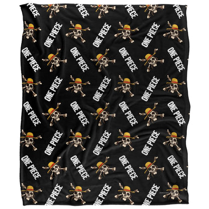 Multicoloured - Front - One Piece Jolly Roger Repeat Print Blanket