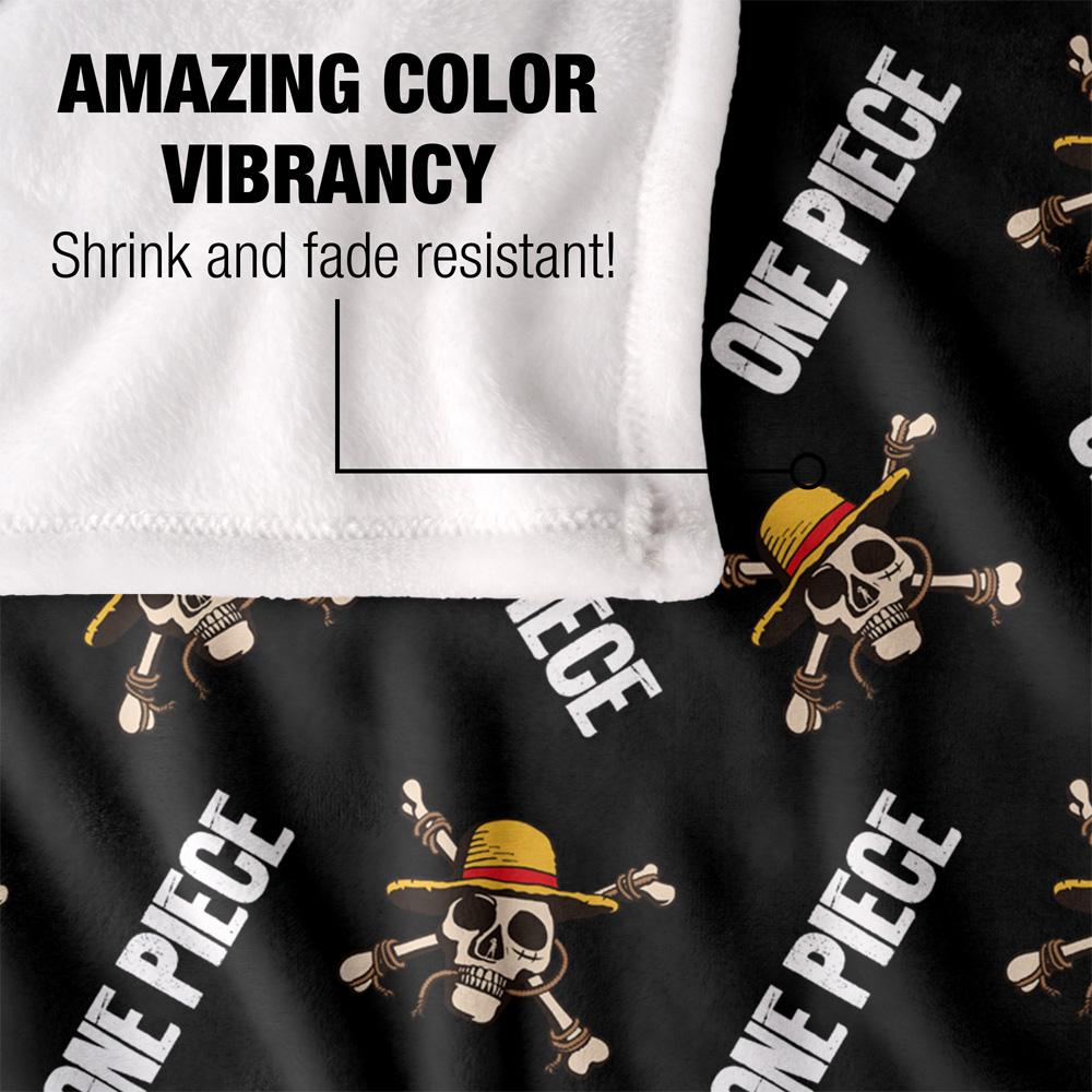 Multicoloured - Lifestyle - One Piece Jolly Roger Repeat Print Blanket