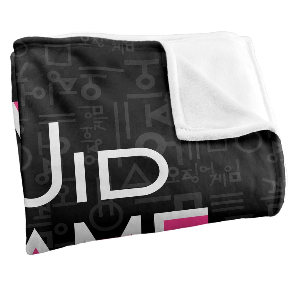 Multicoloured - Side - Squid Game Logo Blanket