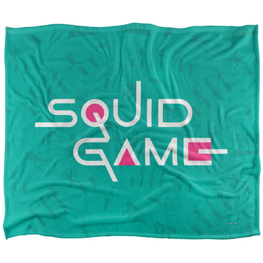 Multicoloured - Front - Squid Game Logo Blanket
