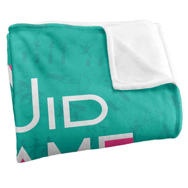 Multicoloured - Side - Squid Game Logo Blanket