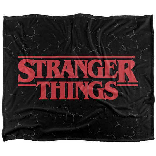 Multicoloured - Front - Stranger Things Logo Blanket