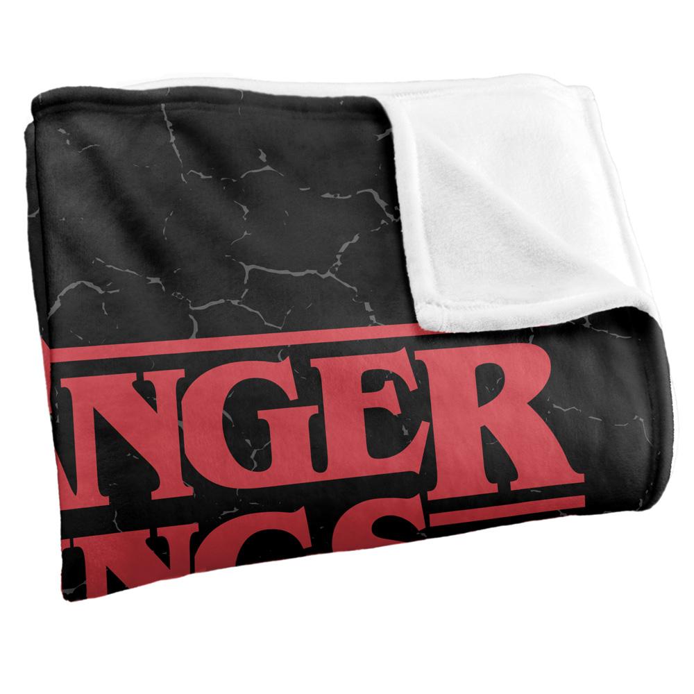 Multicoloured - Side - Stranger Things Logo Blanket