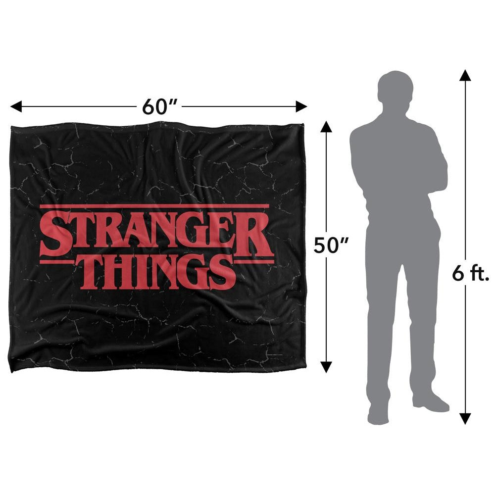 Multicoloured - Pack Shot - Stranger Things Logo Blanket