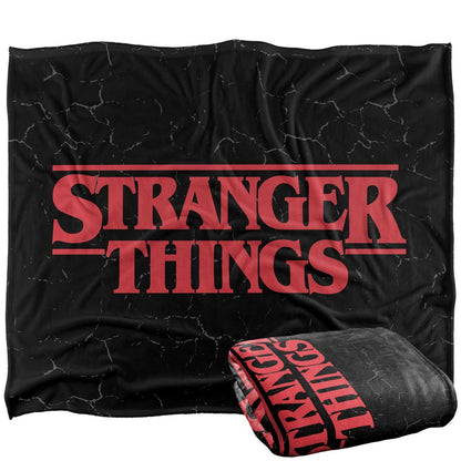 Multicoloured - Back - Stranger Things Logo Blanket