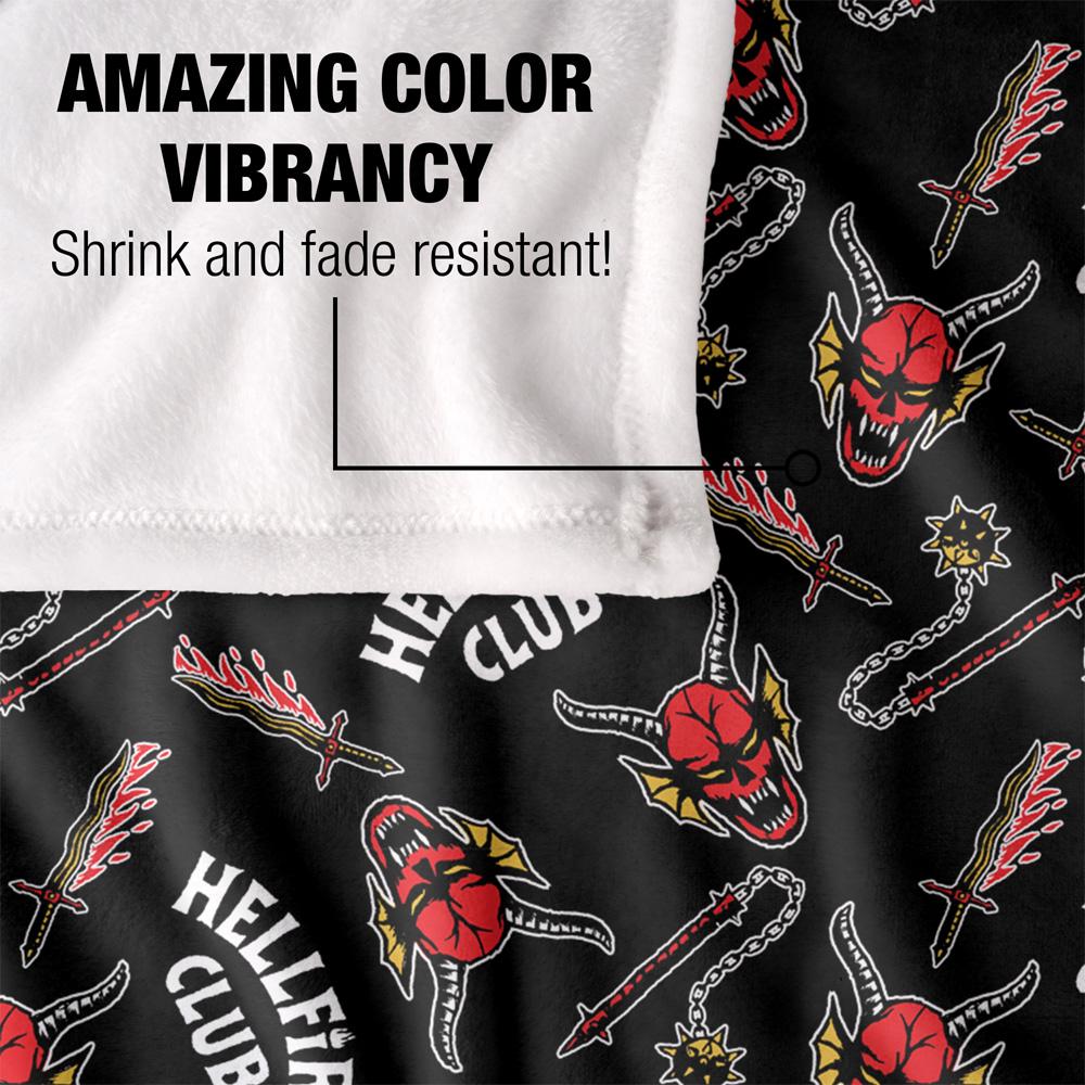 Multicoloured - Lifestyle - Stranger Things Hellfire Club All-Over Print Blanket