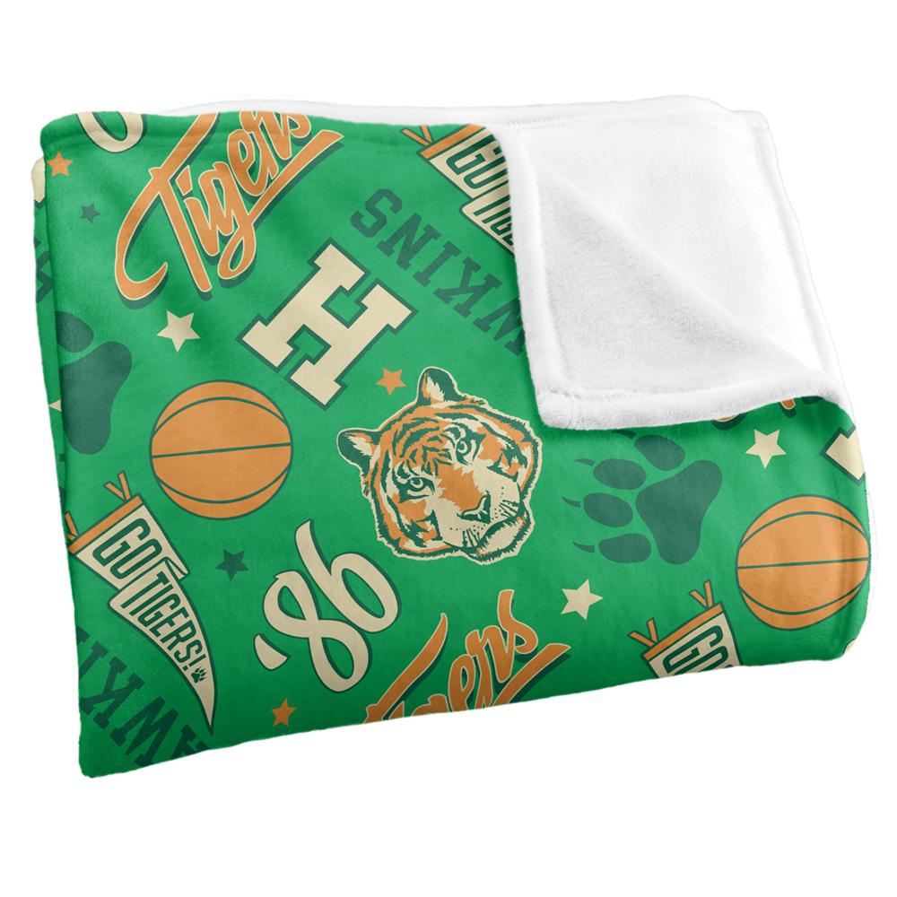 Multicoloured - Side - Stranger Things Hawkins High Blanket