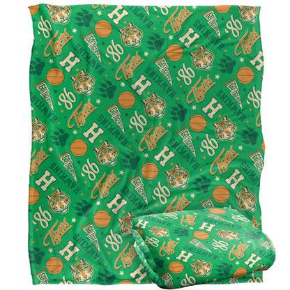 Multicoloured - Back - Stranger Things Hawkins High Blanket