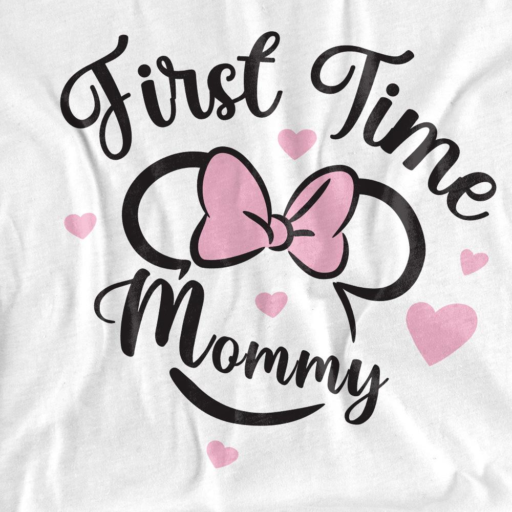 White - Pack Shot - Minnie Mouse Unisex Adult First Time Mommy T-Shirt