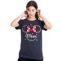 Deep Navy - Side - Minnie Mouse Unisex Adult Mom T-Shirt