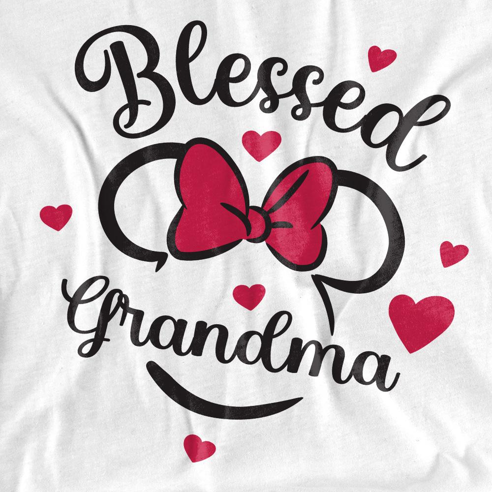 White - Pack Shot - Minnie Mouse Unisex Adult Blessed Grandma T-Shirt