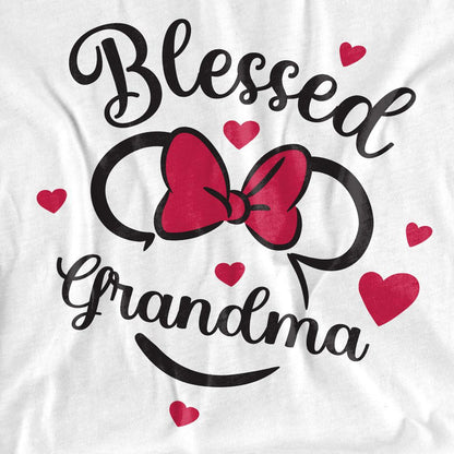 White - Pack Shot - Minnie Mouse Unisex Adult Blessed Grandma T-Shirt