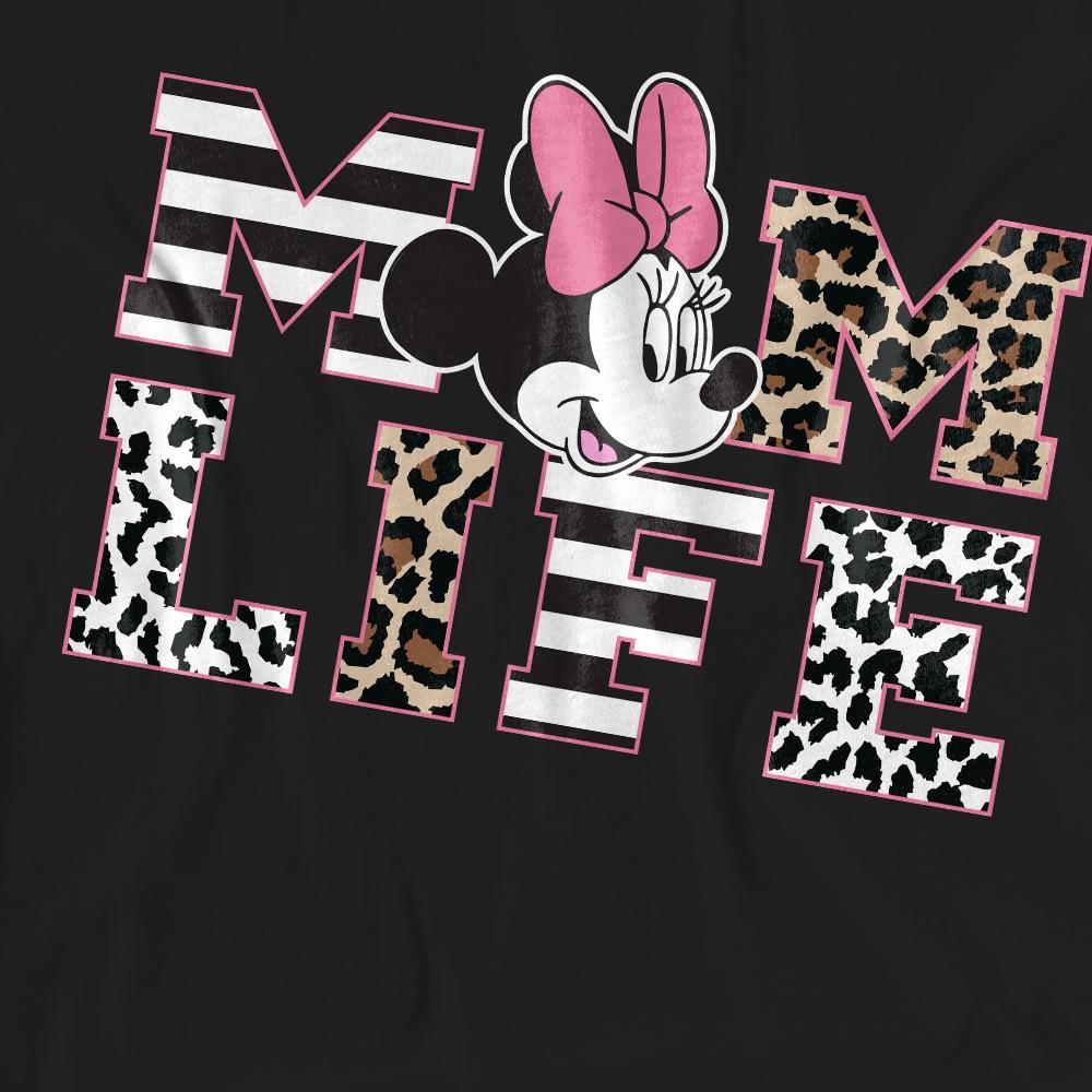 Black - Pack Shot - Minnie Mouse Unisex Adult Mom Life T-Shirt