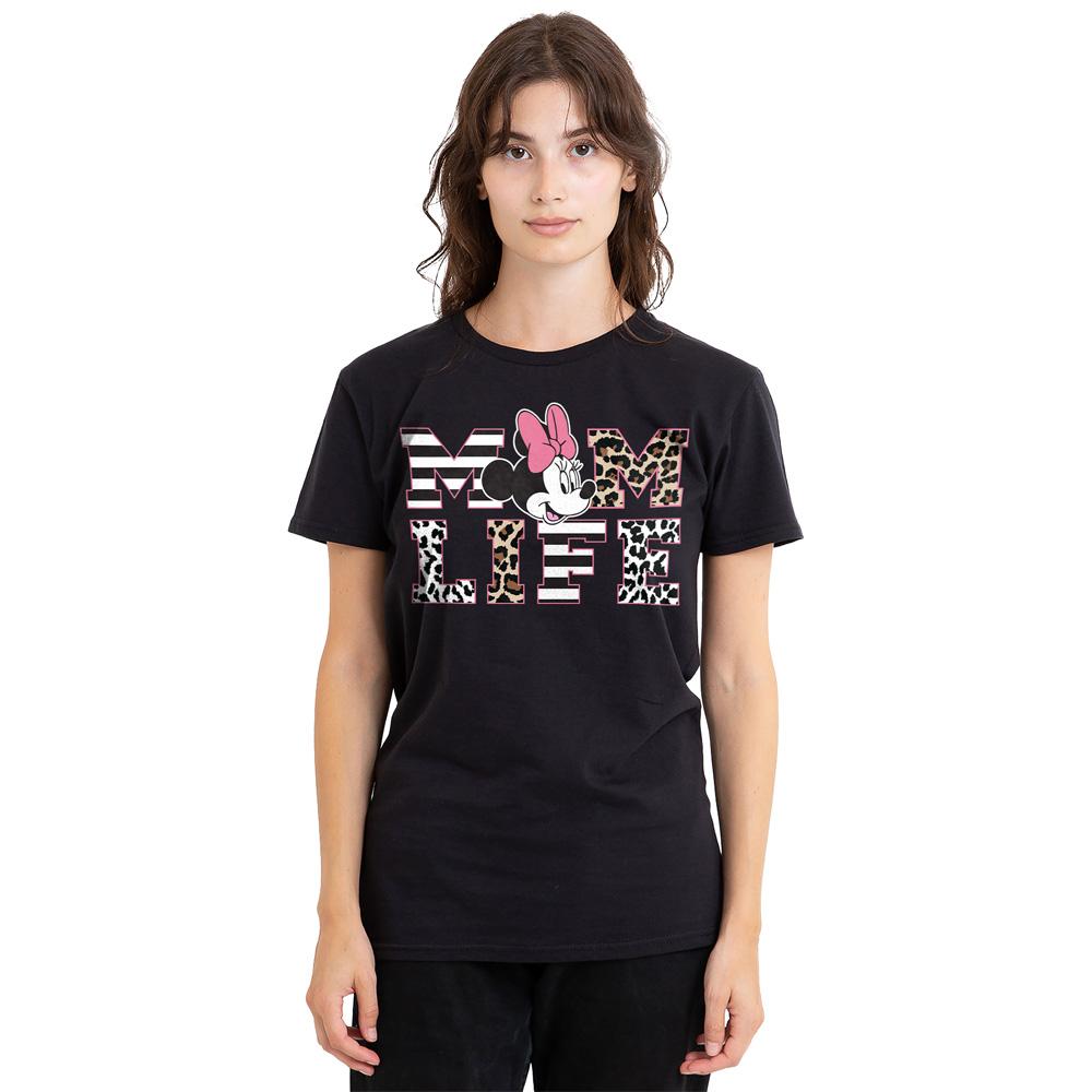 Black - Side - Minnie Mouse Unisex Adult Mom Life T-Shirt