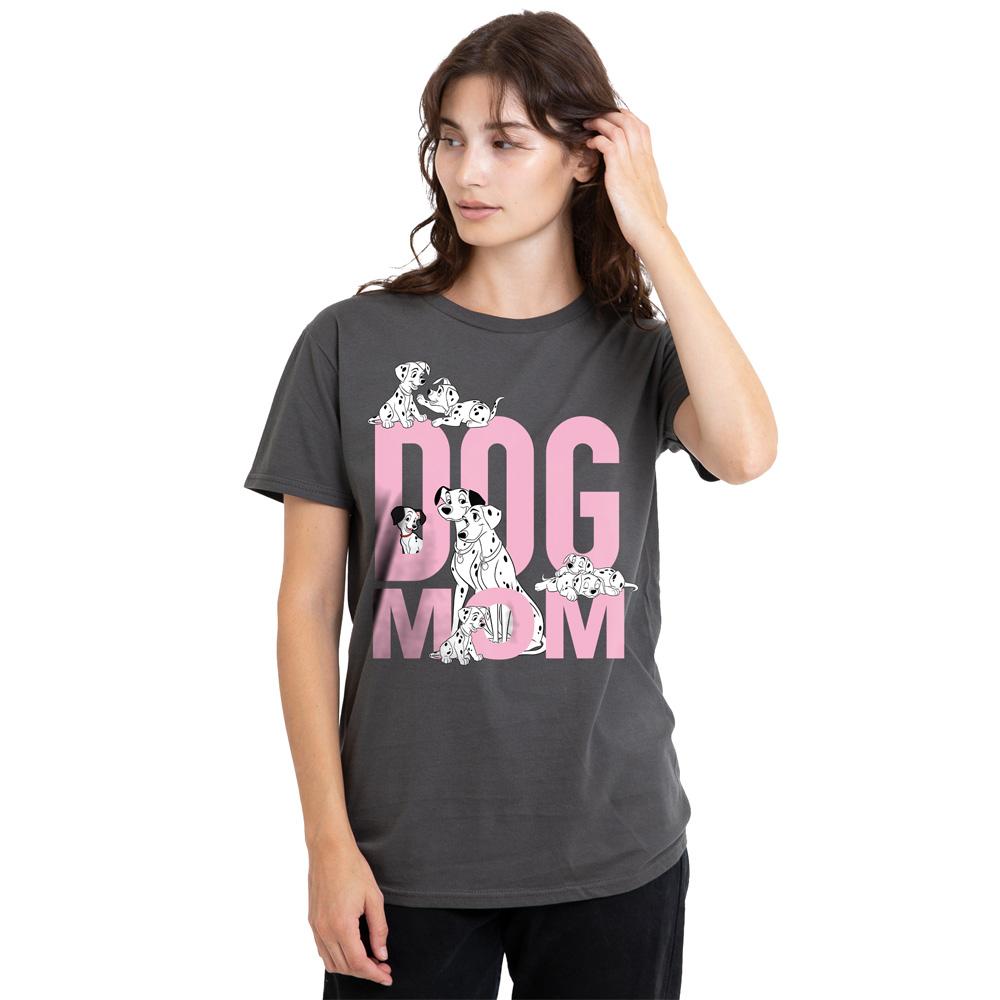 Light Graphite - Side - 101 Dalmatians Unisex Adult Dog Mom T-Shirt