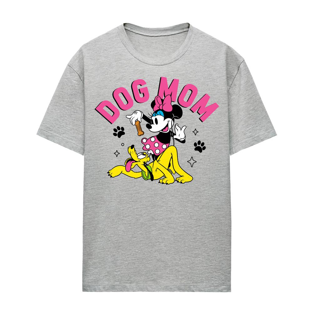 Sport Heather - Front - Minnie Mouse Unisex Adult Dog Mom T-Shirt