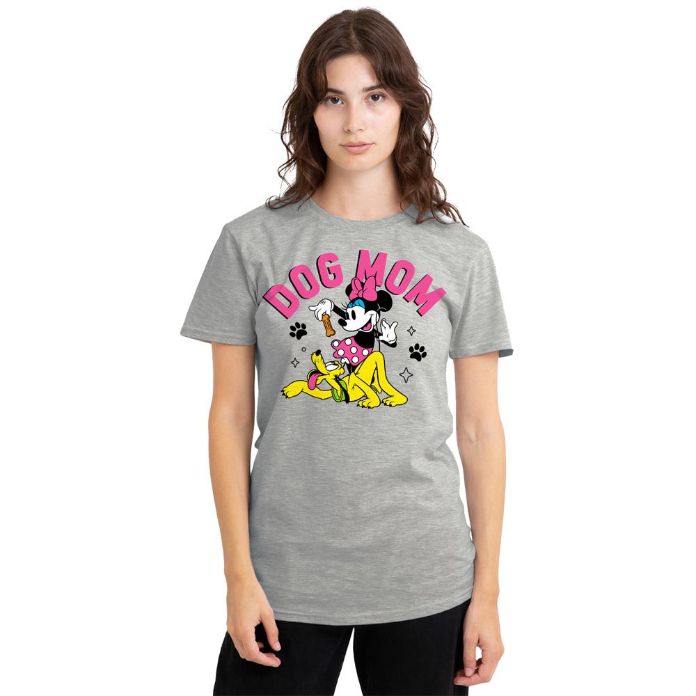 Sport Heather - Side - Minnie Mouse Unisex Adult Dog Mom T-Shirt