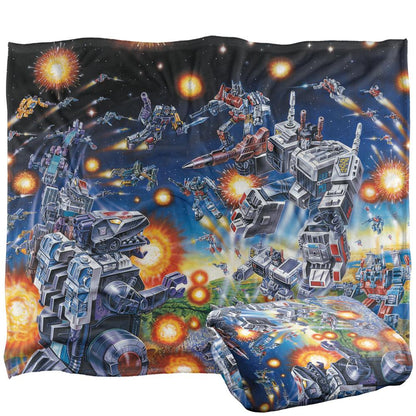 Multicoloured - Back - Transformers Art Decepticons Blanket