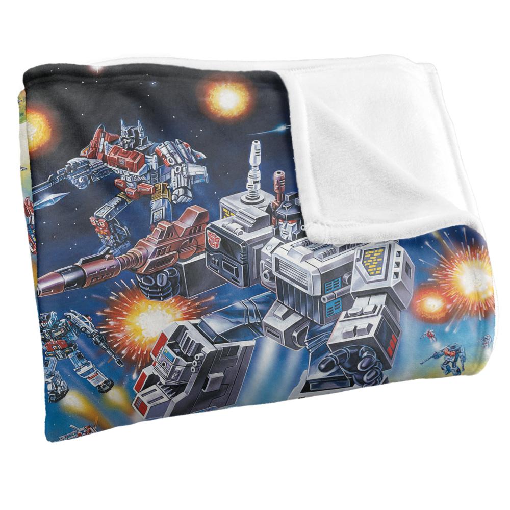 Multicoloured - Side - Transformers Art Decepticons Blanket