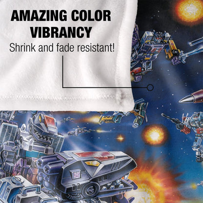 Multicoloured - Lifestyle - Transformers Art Decepticons Blanket