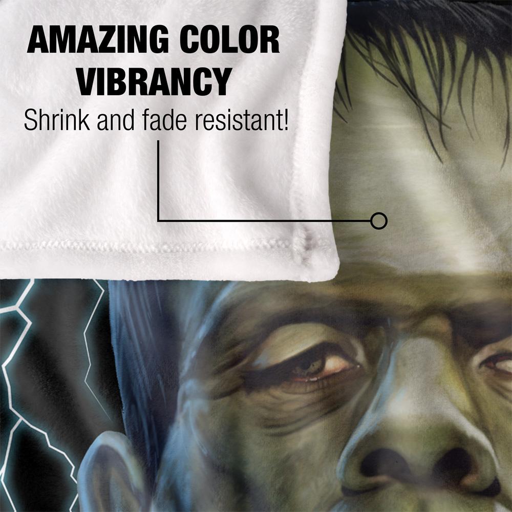 Multicoloured - Lifestyle - Universal Monsters Head Frankenstein Blanket