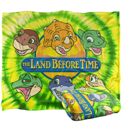 Multicoloured - Back - The Land Before Time Character Heads Blanket