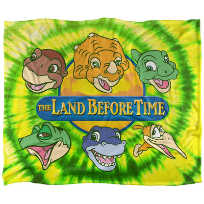 Multicoloured - Front - The Land Before Time Character Heads Blanket