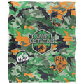 Multicoloured - Front - Jurassic Park Camp Cretaceous Camo Blanket