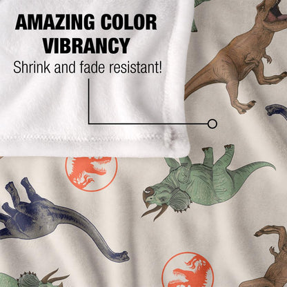 Multicoloured - Lifestyle - Jurassic Park All-Over Print Blanket