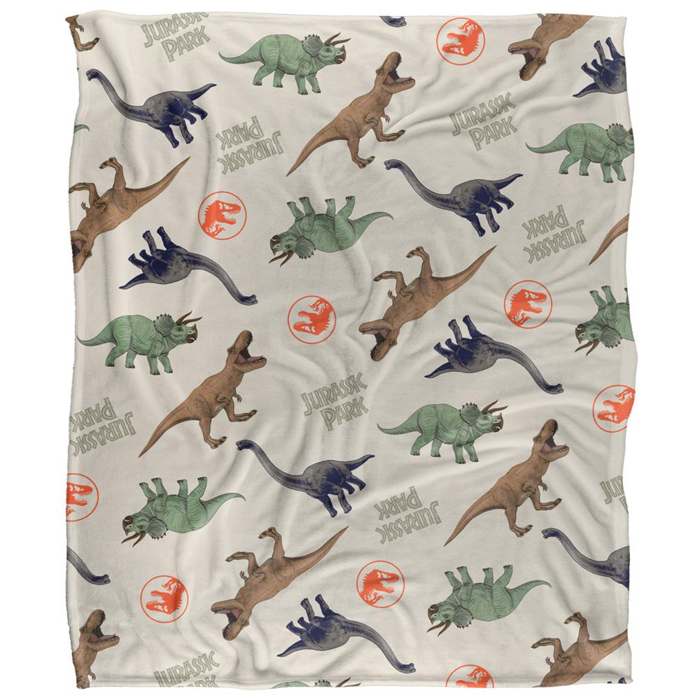 Multicoloured - Front - Jurassic Park All-Over Print Blanket