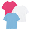 Pink-White-Blue - Back - The Little Mermaid Girls Explore The Sea T-Shirt (Pack of 3)