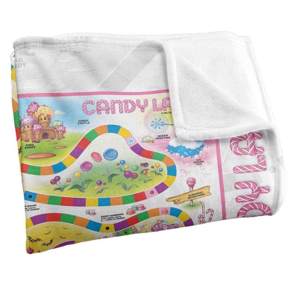 Multicoloured - Side - Candy Land Game Scene Blanket