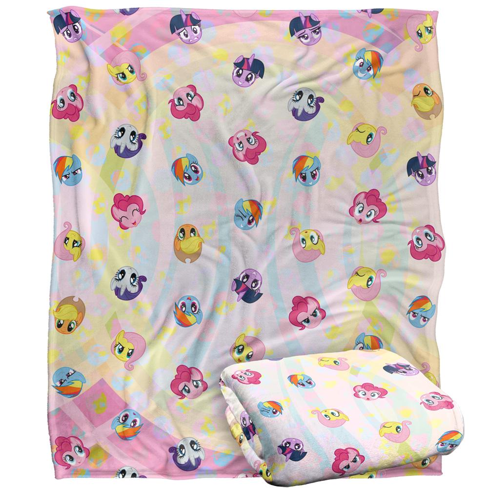 Multicoloured - Back - My Little Pony Faces Blanket