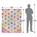 Multicoloured - Pack Shot - My Little Pony Faces Blanket