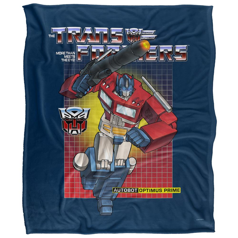 Multicoloured - Front - Transformers Optimus Prime Blanket