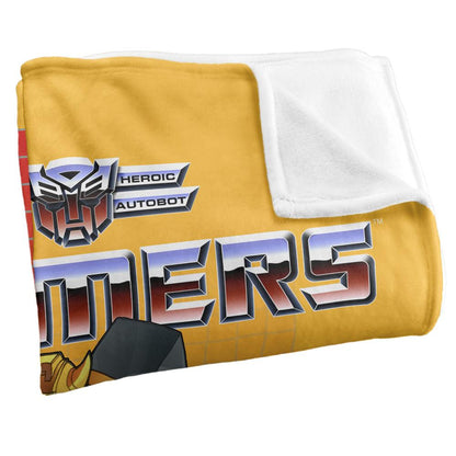 Multicoloured - Side - Transformers Bumblebee Blanket