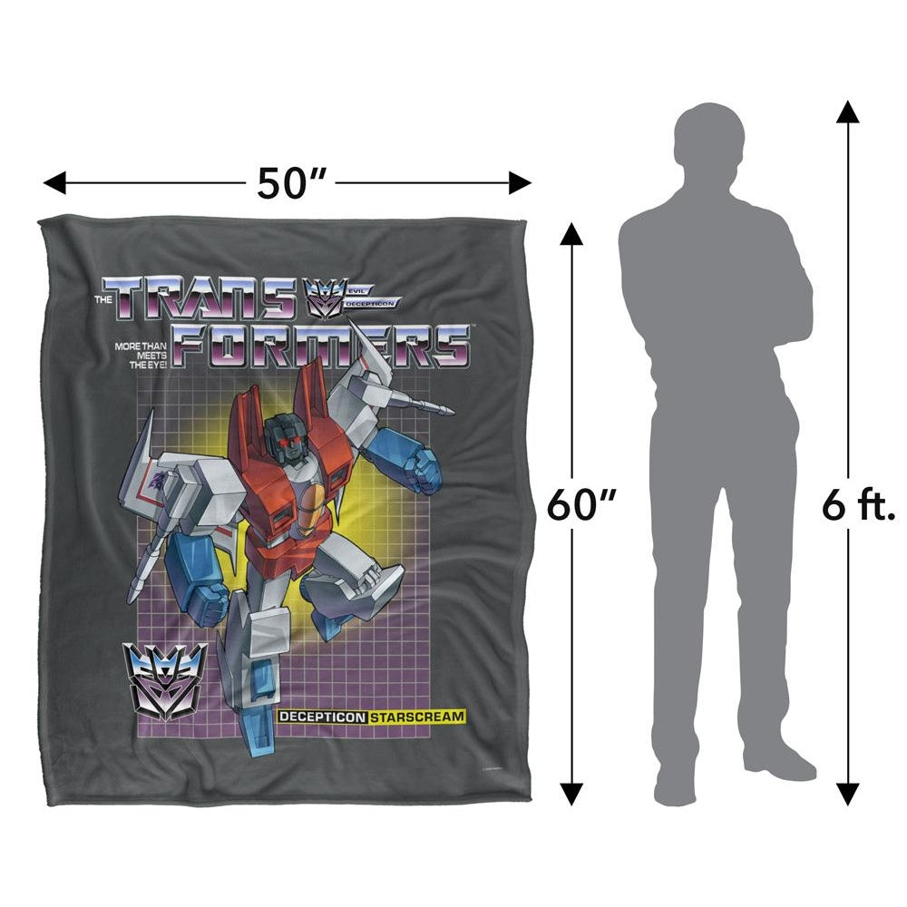 Multicoloured - Pack Shot - Transformers Starscream Blanket