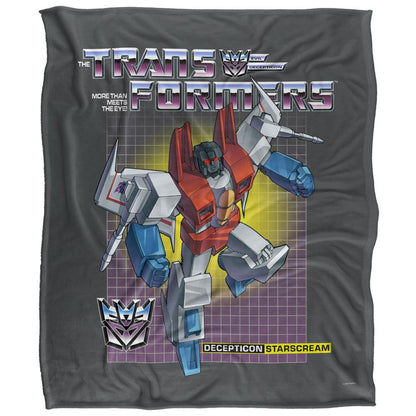 Multicoloured - Front - Transformers Starscream Blanket