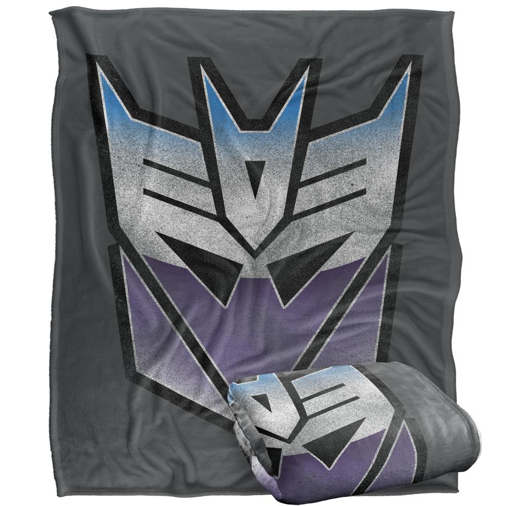 Multicoloured - Back - Transformers Vintage Logo Decepticons Blanket