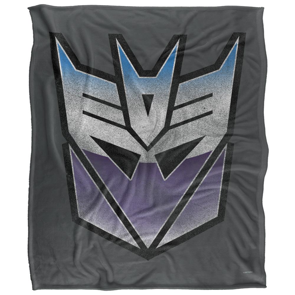 Multicoloured - Front - Transformers Vintage Logo Decepticons Blanket