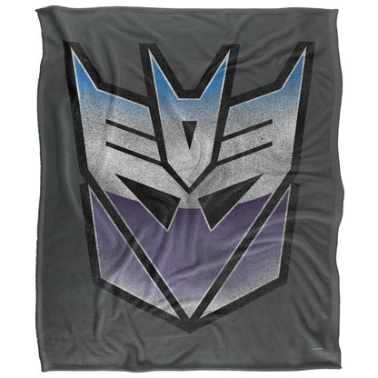 Multicoloured - Front - Transformers Vintage Logo Decepticons Blanket