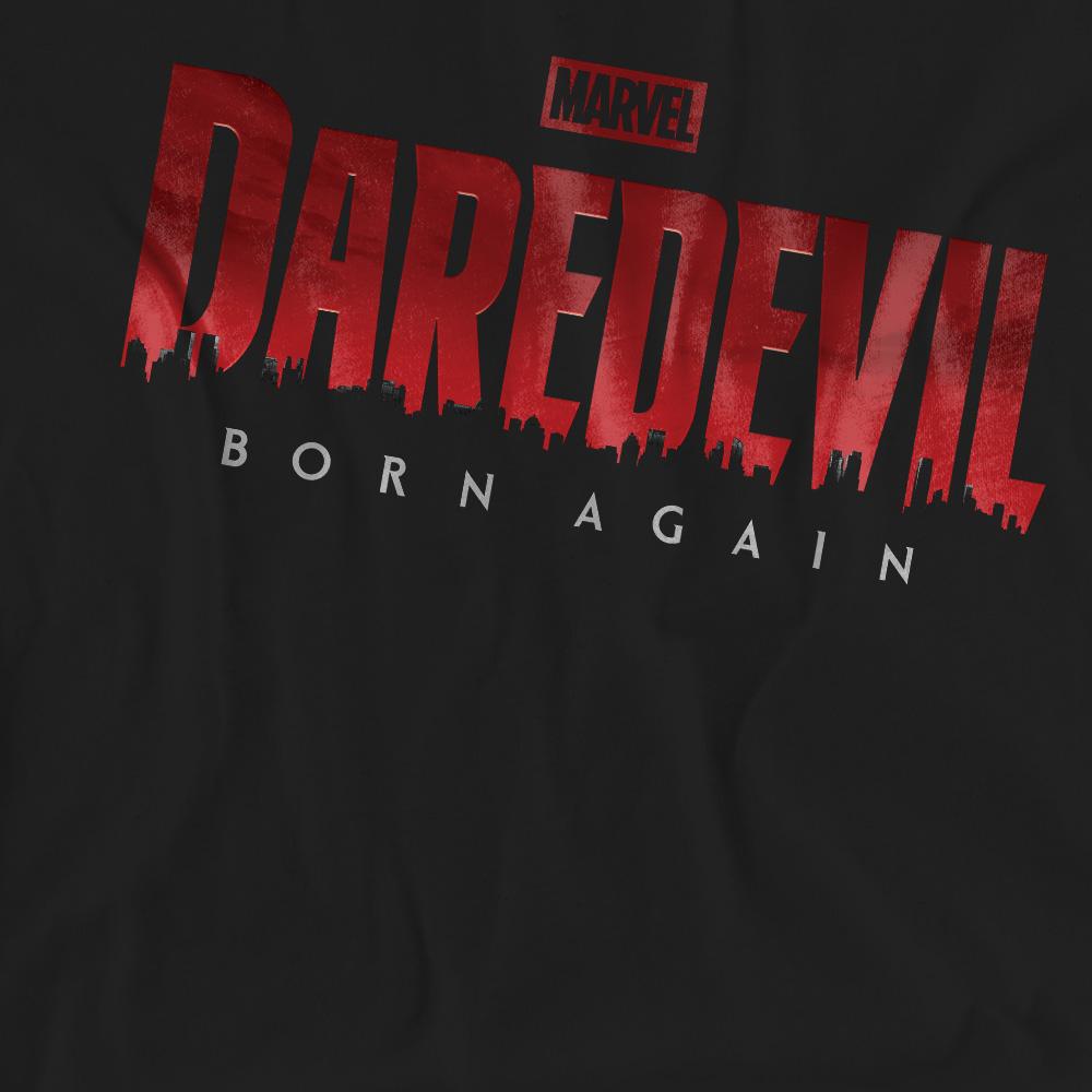 Black - Pack Shot - Daredevil Unisex Adult Born Again Logo T-Shirt