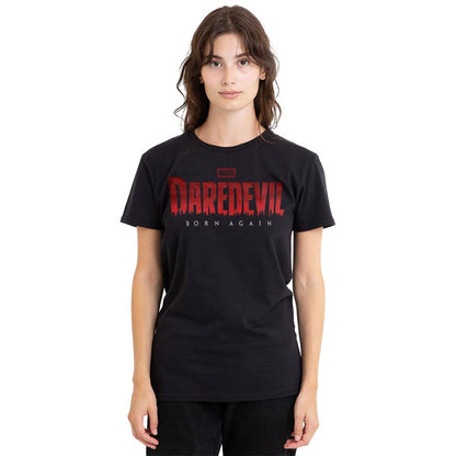 Black - Side - Daredevil Unisex Adult Born Again Logo T-Shirt
