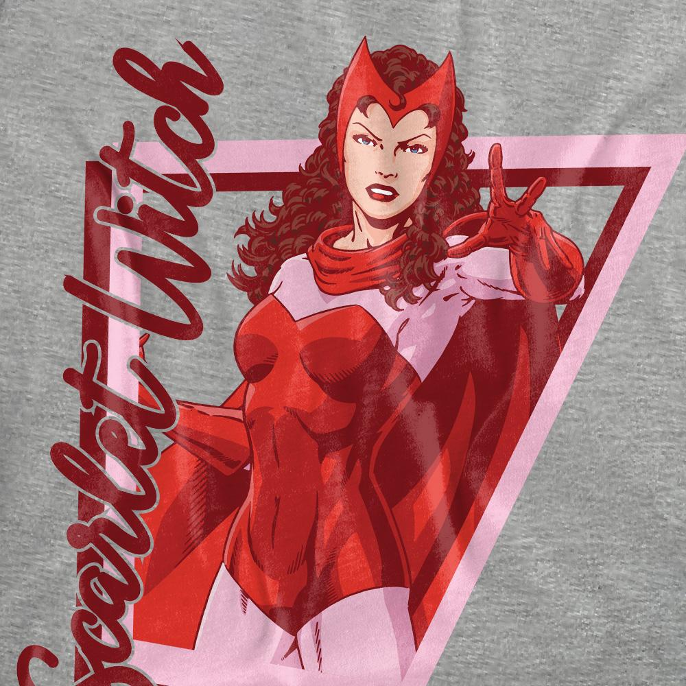 Sport Heather - Pack Shot - Marvel Unisex Adult Scarlet Witch Pose T-Shirt