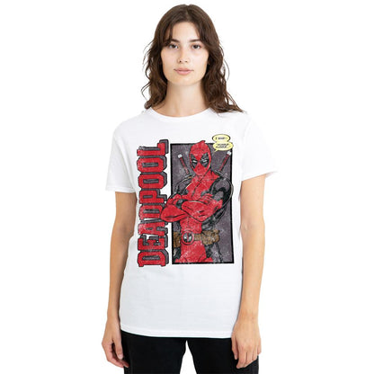 White - Side - Deadpool Unisex Adult I Said Mumble T-Shirt