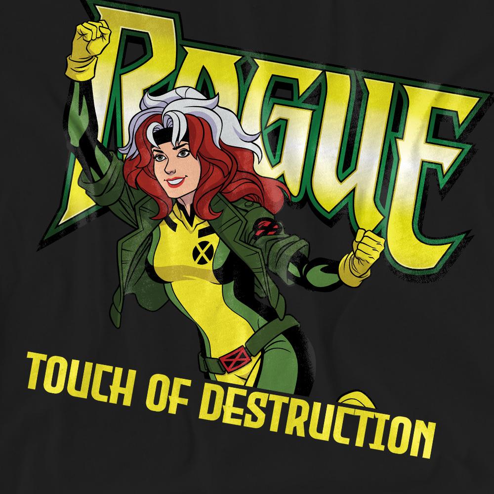 Black - Pack Shot - X-Men 97 Unisex Adult Touch Of Destruciton Rogue T-Shirt
