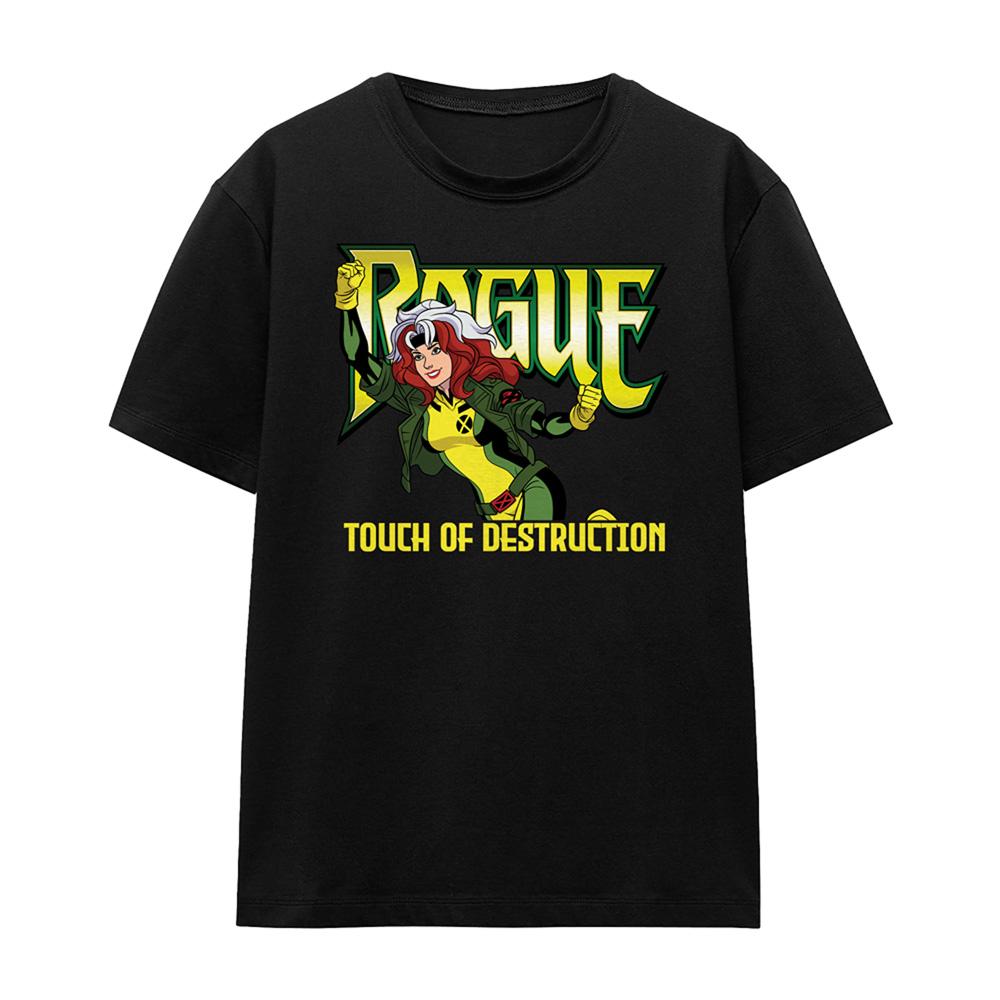 Black - Front - X-Men 97 Unisex Adult Touch Of Destruciton Rogue T-Shirt