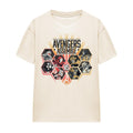 Natural - Front - Avengers Unisex Adult Vs Villains T-Shirt