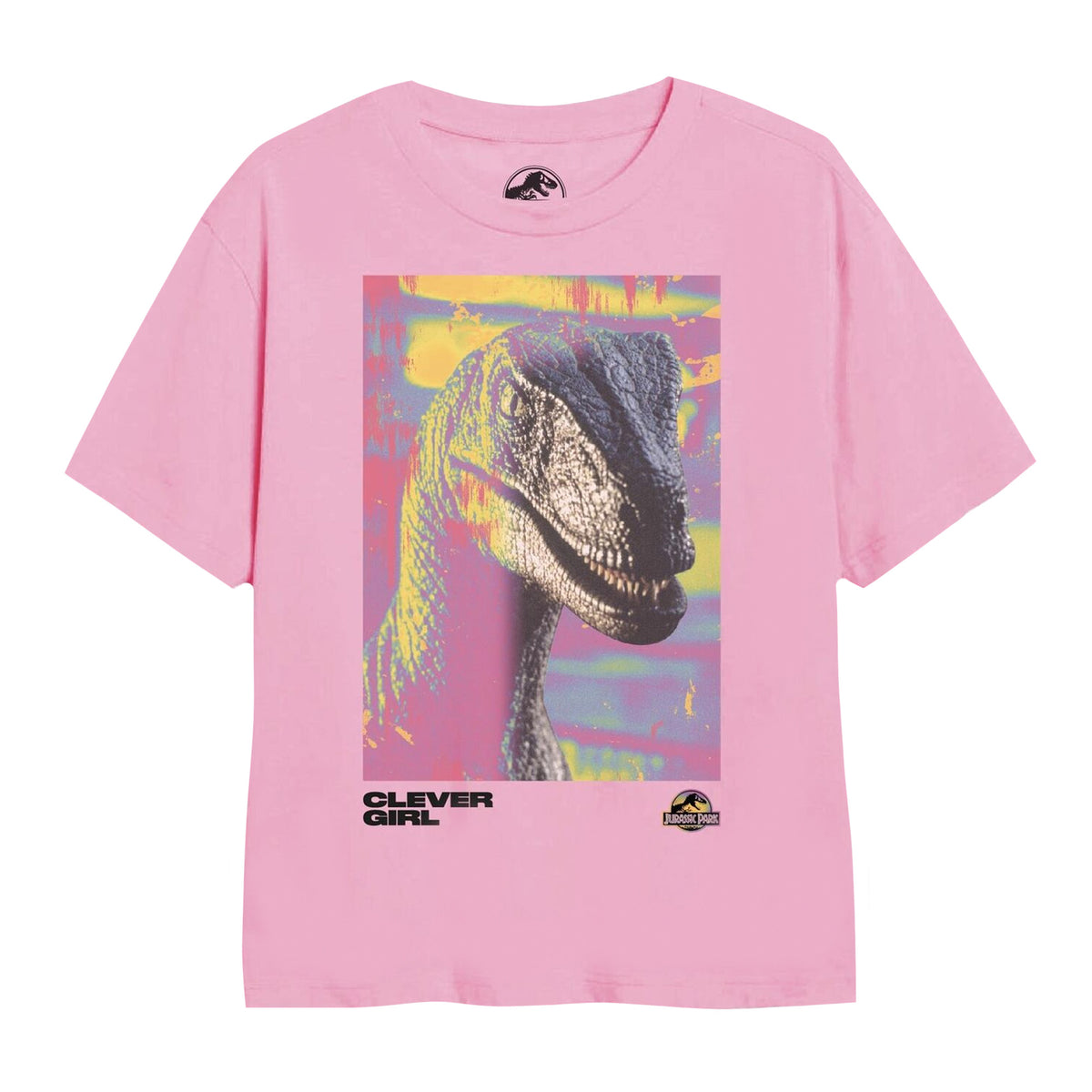 Light Pink - Front - Jurassic Park Girls Dino Trip T-Shirt